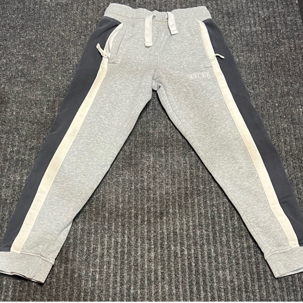 Nike Air Jogger Sweatpants Youth Small Gray Kids Athletic Joggers